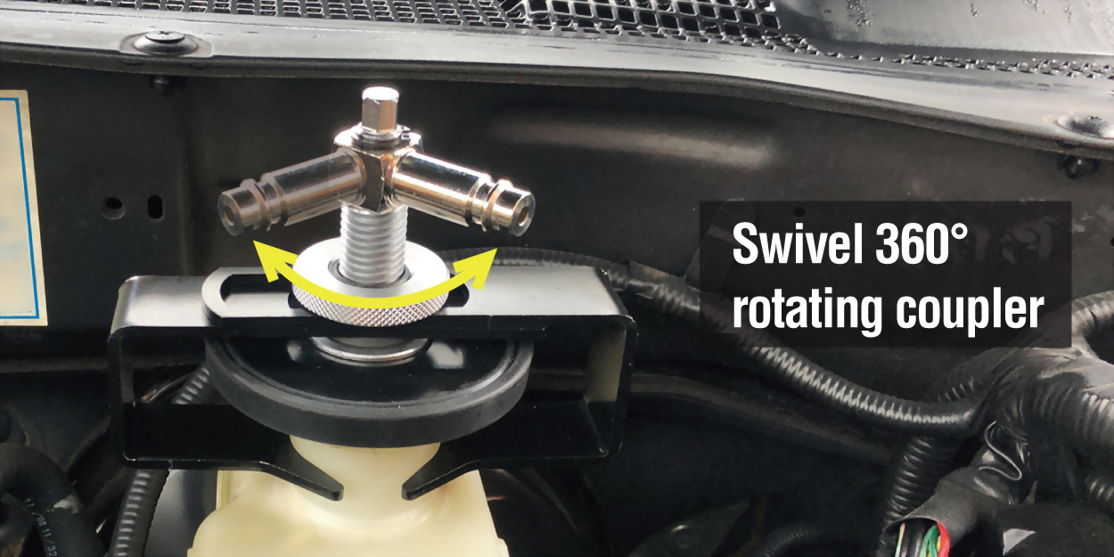 tool for pressure brake bleeding