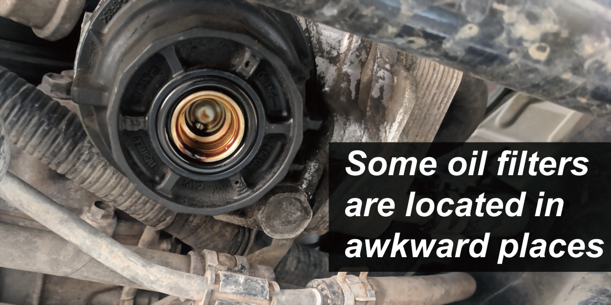 Cartridge oil filter drain for Toyota Lexus