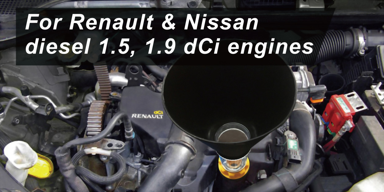 renault diesel engine oil funnel
