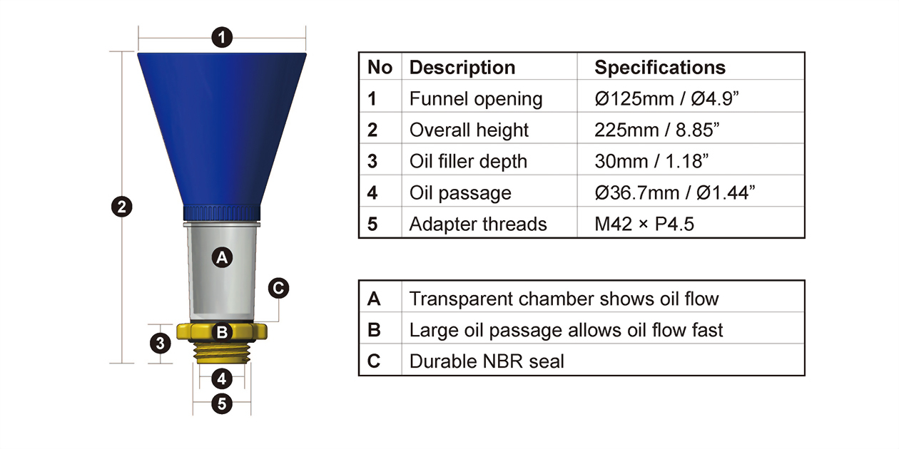 Subaru Engine Oil Filler Funnel Kit