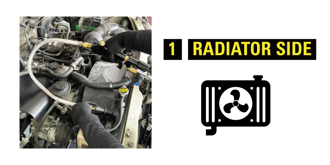 engine water pocket cleaning debris and impurities