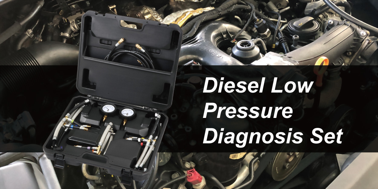 For testing the pressure between the fuel tank and the high pressure pump