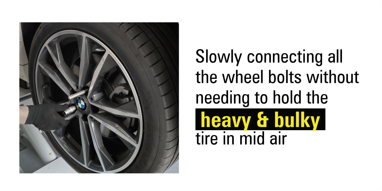 Alignment and Installation of the Wheel onto the Hub Easier