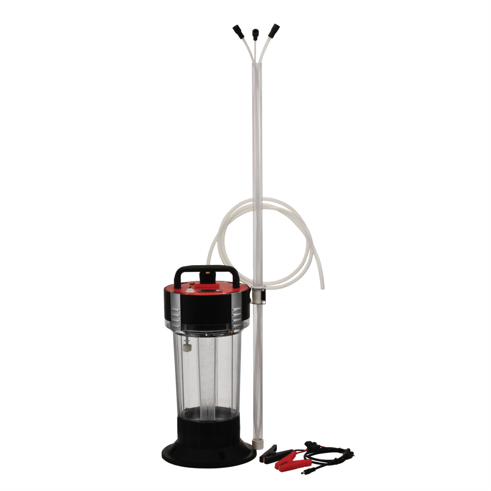 Electric Oil Extractor Set with 12V Alligator Battery Clips