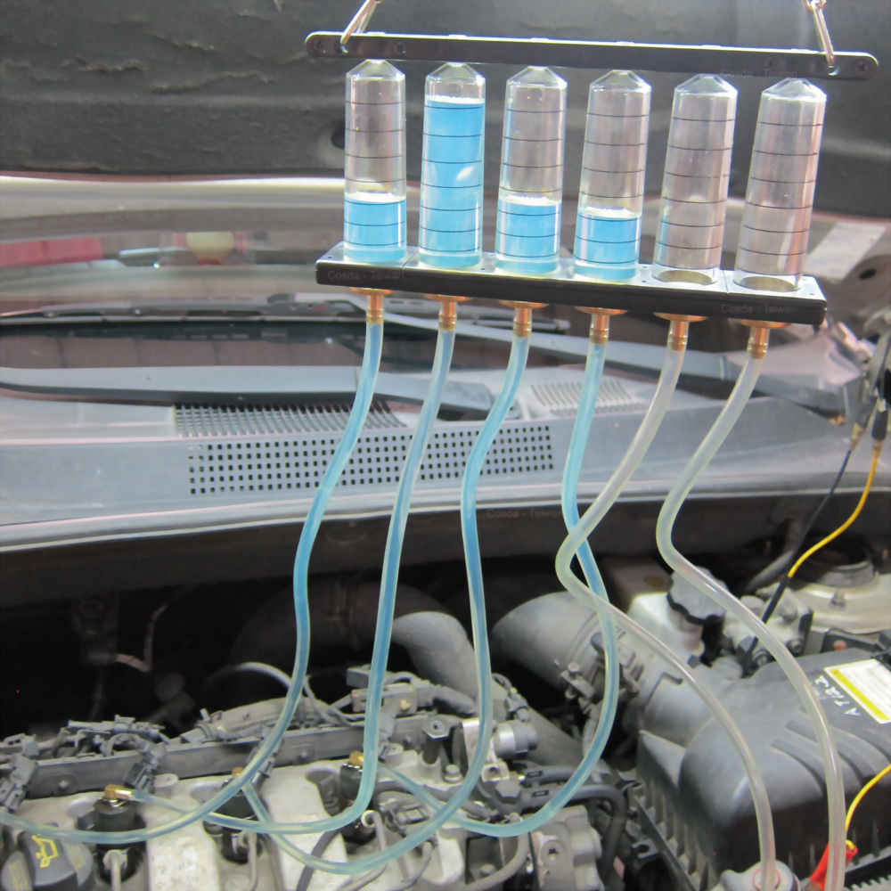 Diesel Injector Flow Diagnostic Cylinder Common Rail Adaptor Test Tool Kit