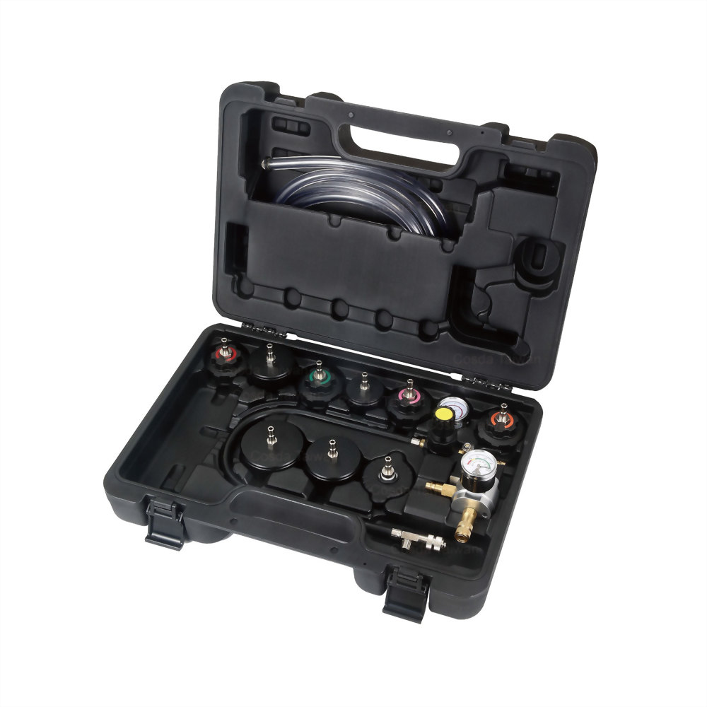 Commercial Vehicle Use Cooling System Vacuum Coolant Refill and Pressure Leak Tester Kit