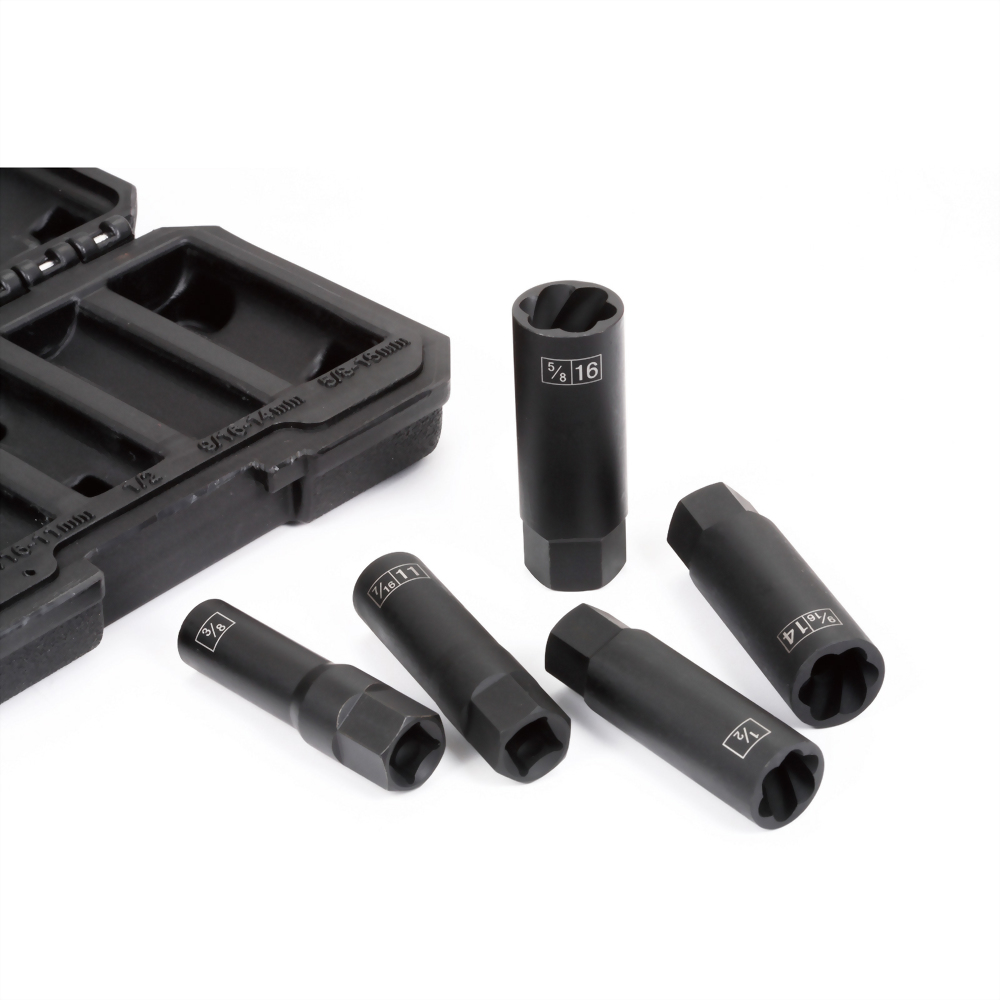 long extractor tool for deep wall spark plugs rounded off