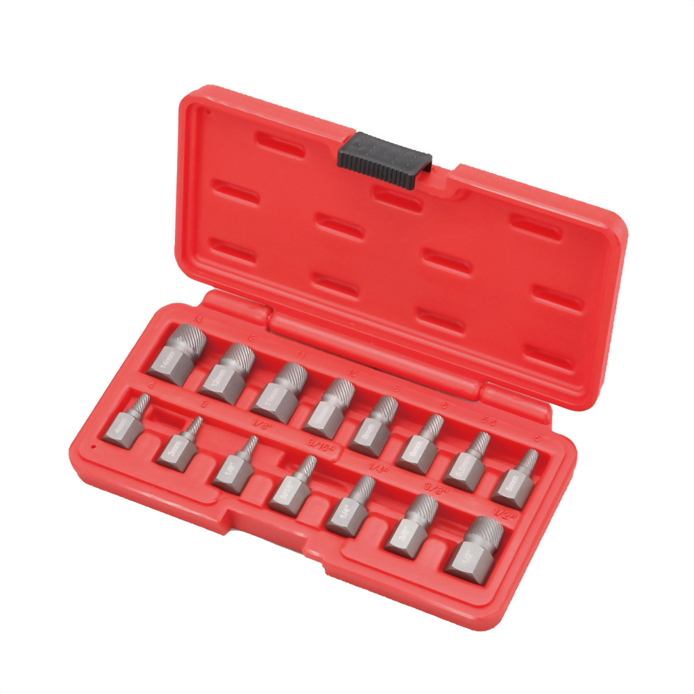 DAMAGED NUT SCREW EXTRACTOR EASY OUT SET BIT BOLT STUD REMOVER TOOL