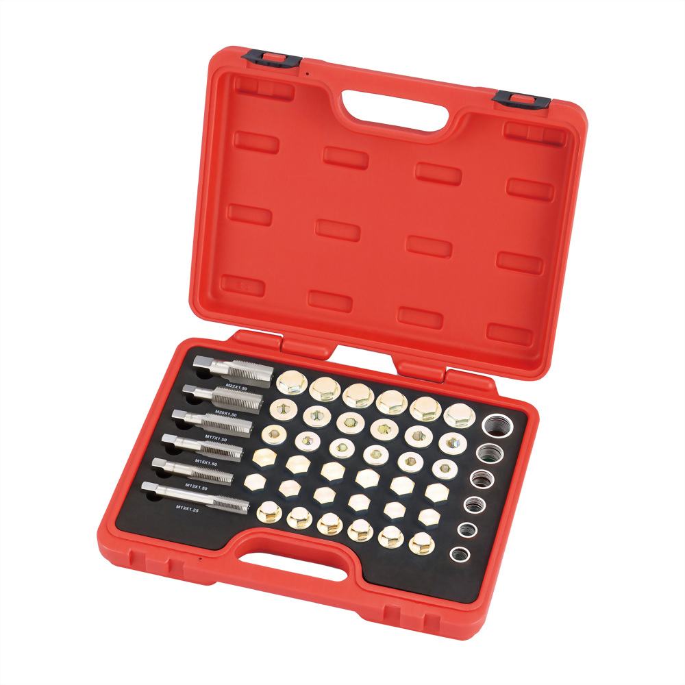 oil drain plug repair tool set
