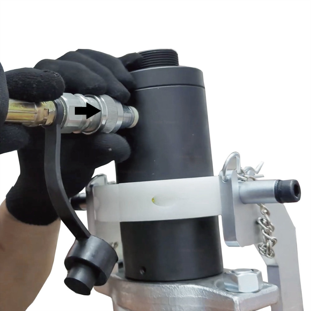 Mounting Device and Safety Belt Set for Hydraulic Cylinders