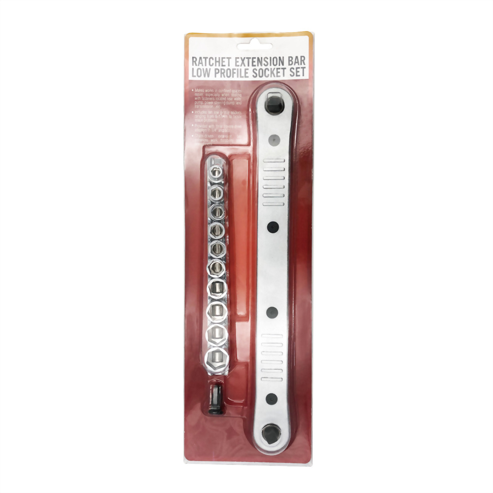 Extension Ratchet Drive (70 Nm) and Low Profile Socket Set