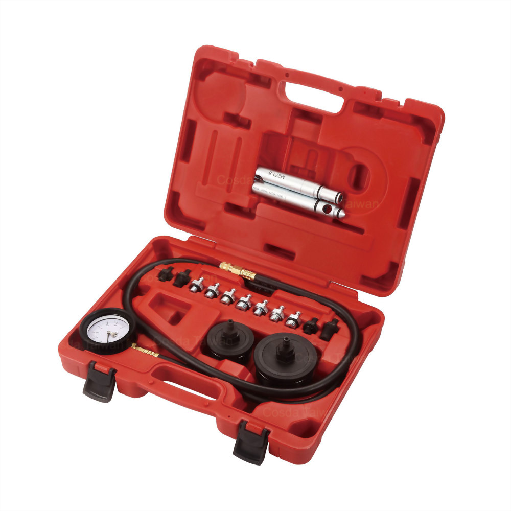 Oil Pressure Test Kit with Mercedes-Benz M271 & M274 Adapters (14 pcs)