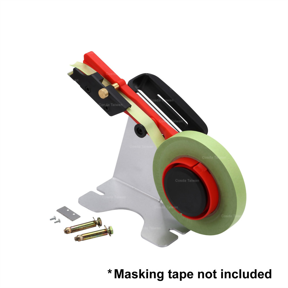 Tape Marking Machine Hand-Push Tape Sticking Machine Lane Marking Applicator with Rubber Roller Manual Tape Applicator
