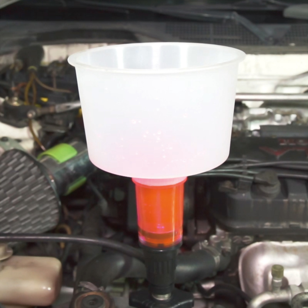 Spill Proof Radiator Coolant Filling Funnel