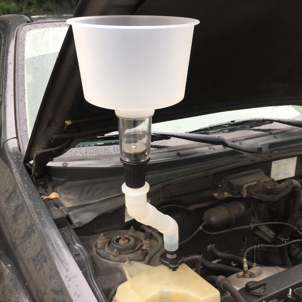 Cooling System fill kit prevents unsafe spills