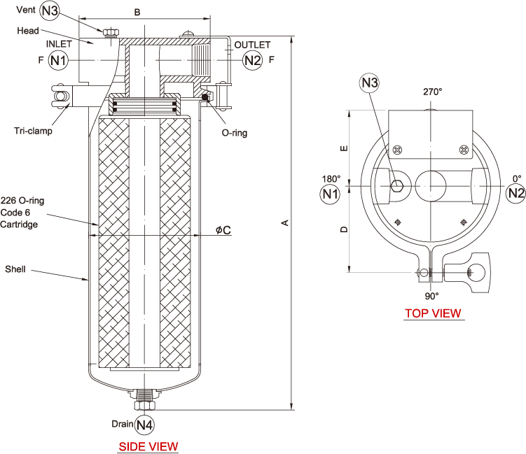 Single SS Filter: IDV-6 Series - Filtrafine