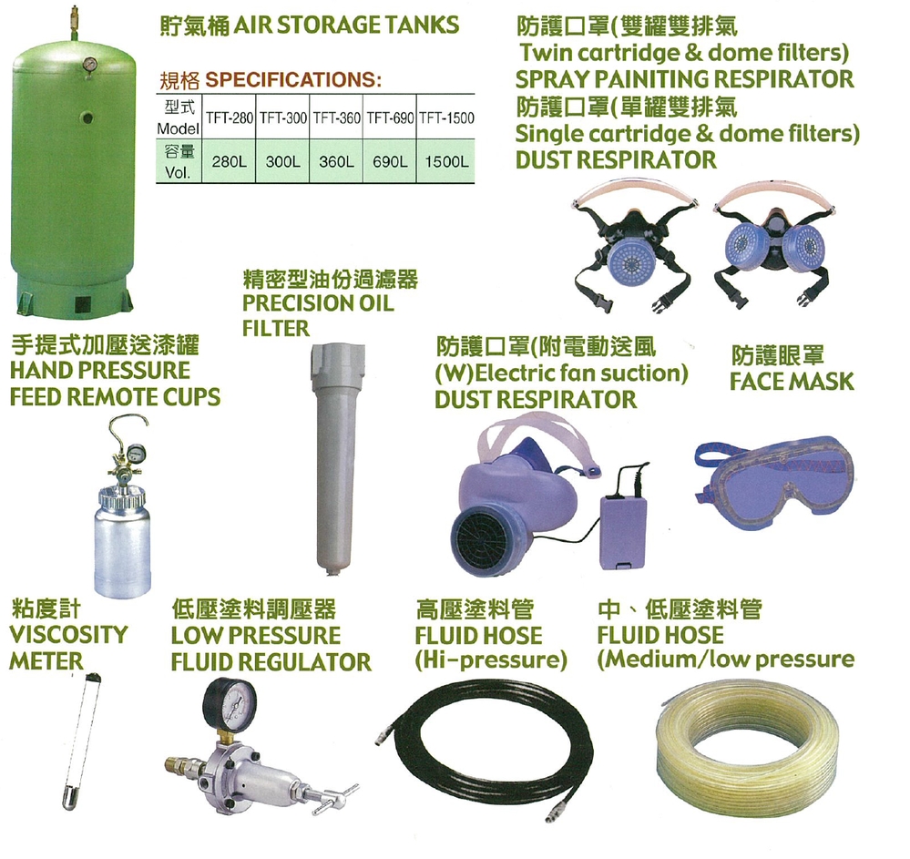 貯氣桶和其他配件