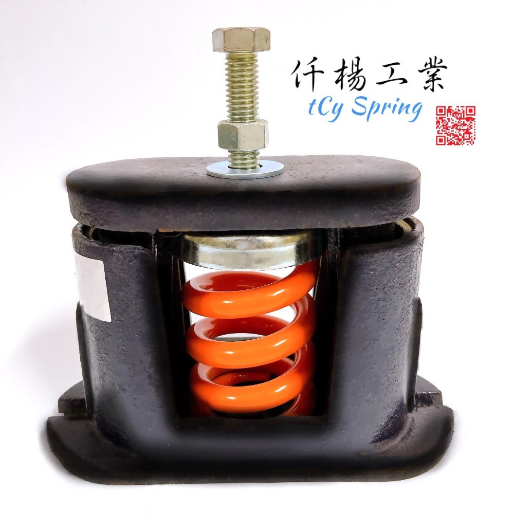 Shell spring shock absorber HSM (Housed Spring Mounts)