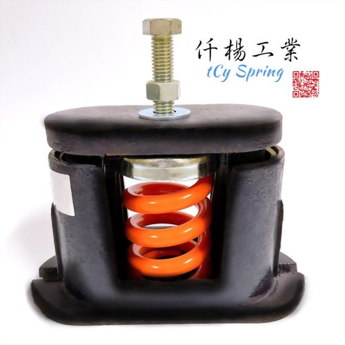 Shell spring shock absorber HSM (Housed Spring Mounts)