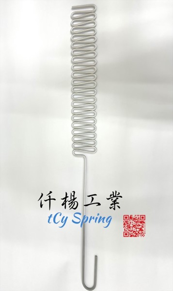 Spring-type anode boom/anode treatment boom/anode fixture/anode hangingware