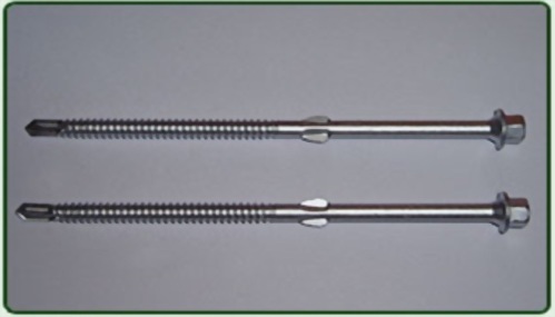 Bi-metal Screws IND HEX Washer Head BSD Thread with DoubleWings on SHANK and Drill Point No3-3