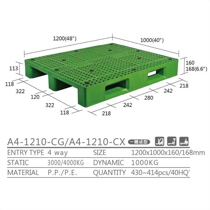 three runner pallet, warehouse storage pallet, plastic pallet