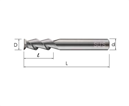 WE-4231-Micro Grain Carbide untuk Aluminium Alloy Processing End Mills-2 Flutes