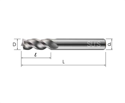 WE-4331-鋁合金用標準3刃鎢鋼立銑刀