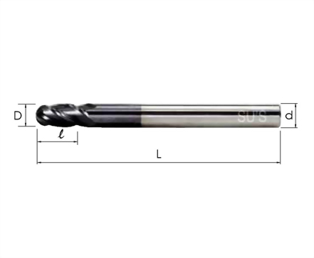 WE-4411-4刃鎢鋼球型立銑刀