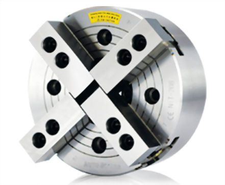 4-jaw through-hole power chuck (adapter excluded)