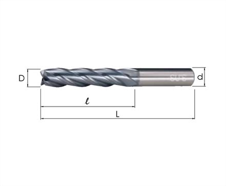 EM-4148-高鈷端銑刀 覆TiCN長4刃型 EM-4148-高鈷端銑刀 覆TiCN長4刃型