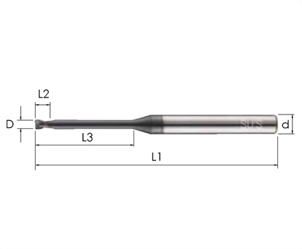 WE-4251-長頸小徑2刃鎢鋼立銑刀