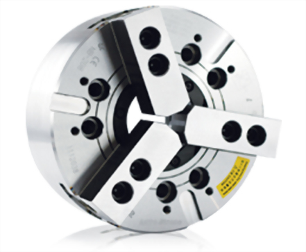 NB-200A 三爪超大孔中空油壓夾頭（含連接板）