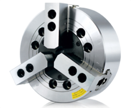 VA 三爪中實油壓夾頭（含連接板）