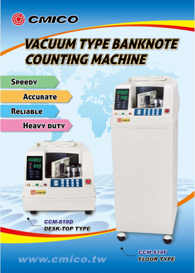 Cash counting machine CCM-818D