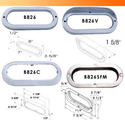 Chrome Bezel & Mounting Bracket