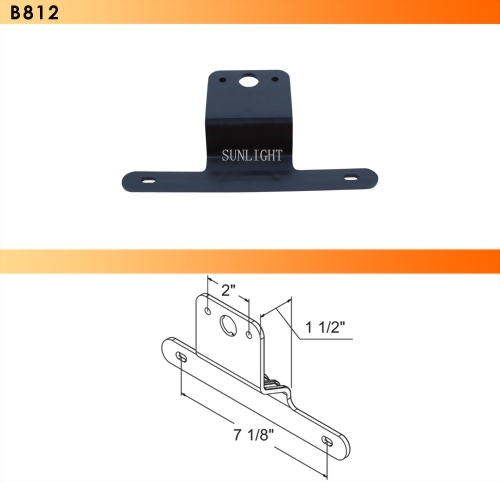 Universal Black Plastic Bracket For License Plate Lights