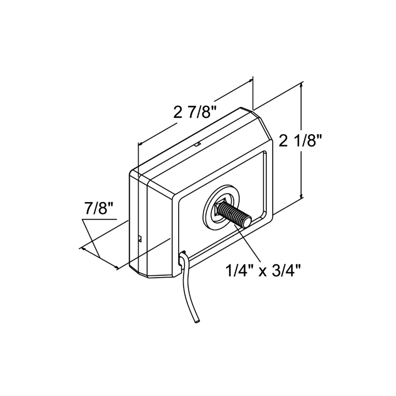 Stud-Mount Clearance Marker Light W/Reflex