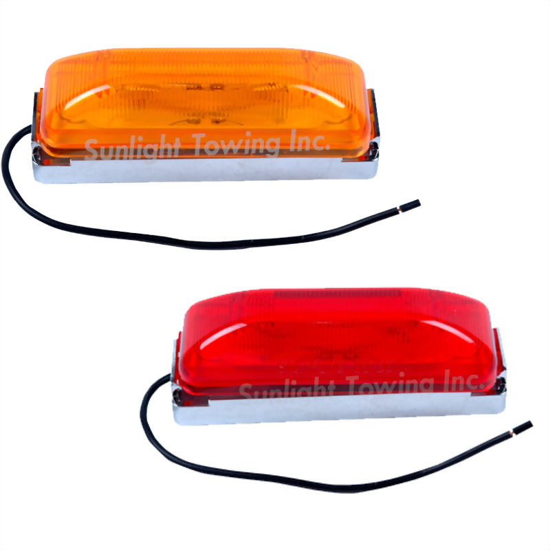 Rectangular Sealed Clearance Marker Light - PC Rated