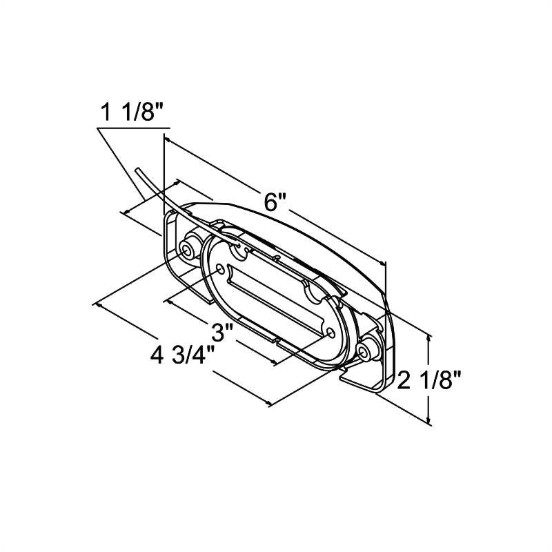 Clearance Marker Light W/Reflex