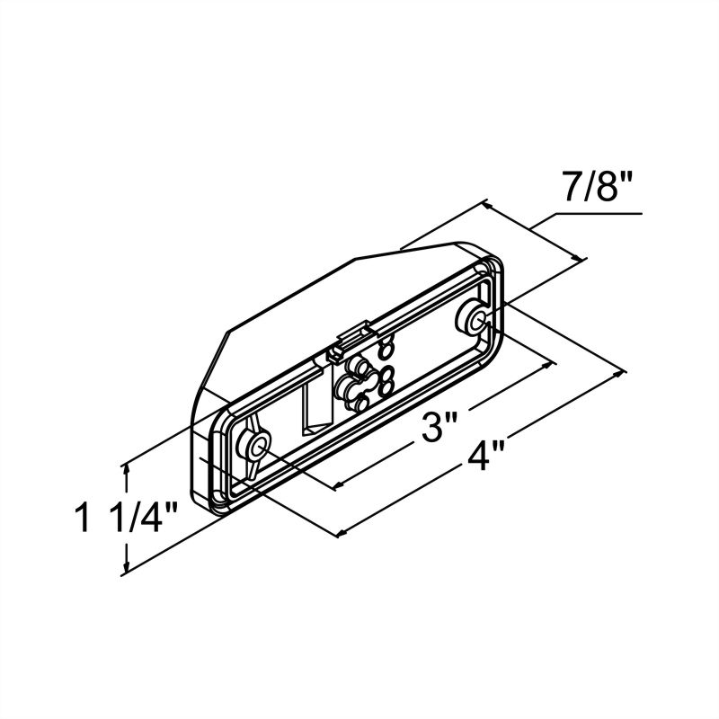 Clearance Marker Light W/Reflex