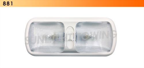 Double RV Ceiling Light