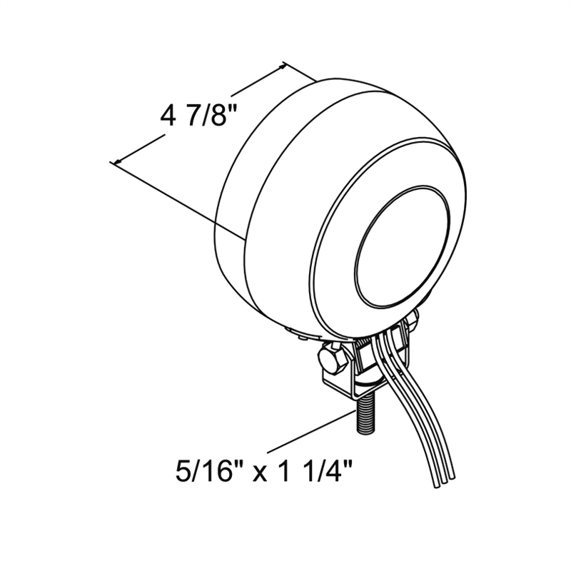 Pedestal- Mount S/T/T Light