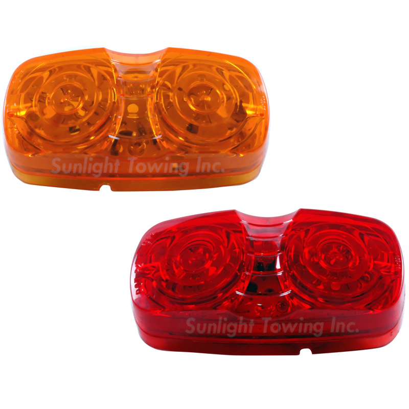 LED Double Bulls Eye Clearance Marker Light - 16 Diodes