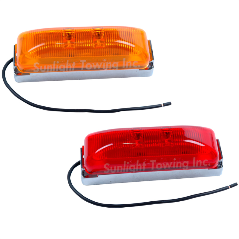 LED Rectangular Sealed Clearance Marker Light - 2 Diodes