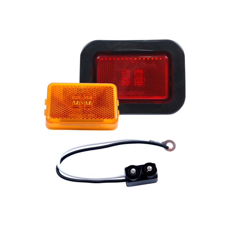 LED Rectangular Sealed Clearance Marker Light W/Reflex - 2 Diodes