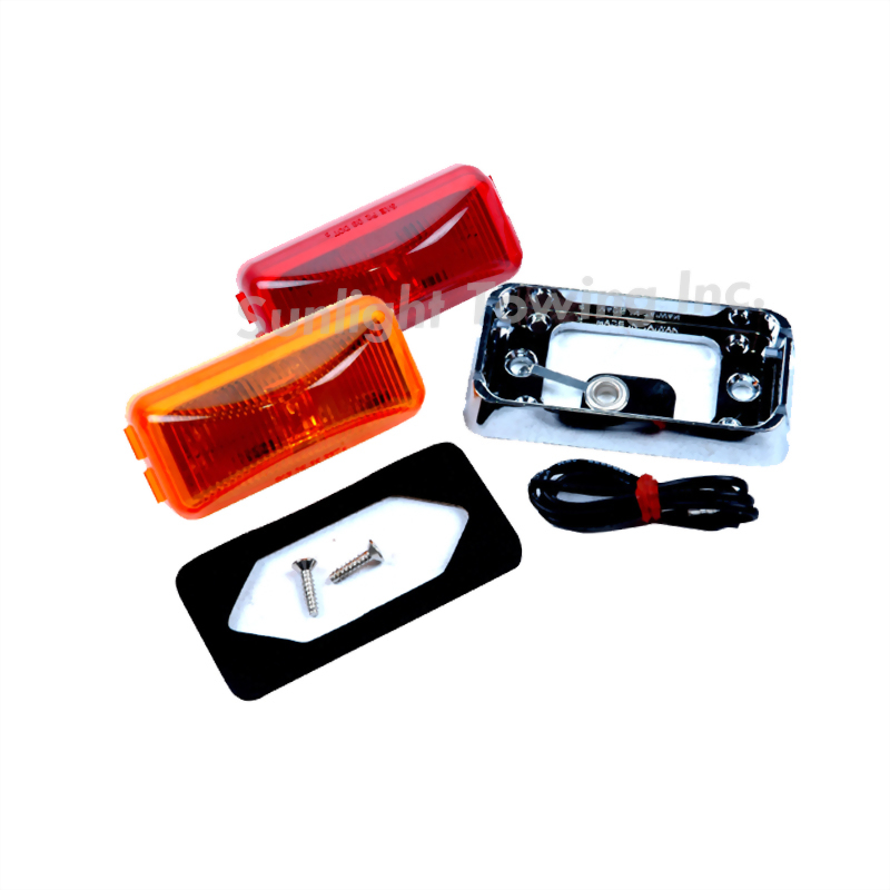 LED Rectangular Sealed Clearance Marker Light - Single Diode