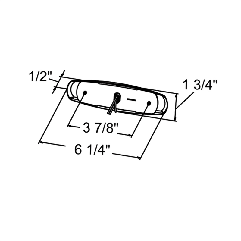 LED Low Profile Clearance Marker Light W/Stainless Steel Bezel - 12 Diodes