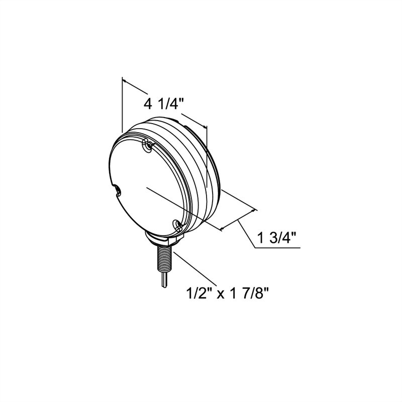 LED Double-Face Round Turn & Park Light - 48 Diodes