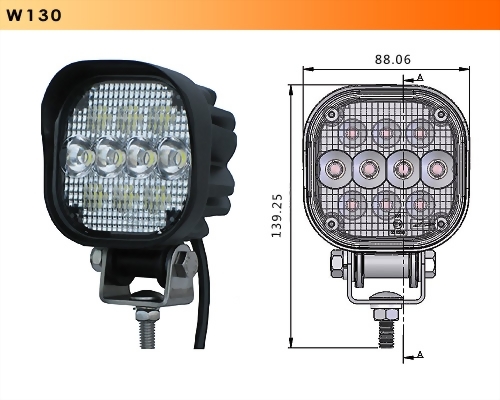 LED Work Light - 10 Diodes